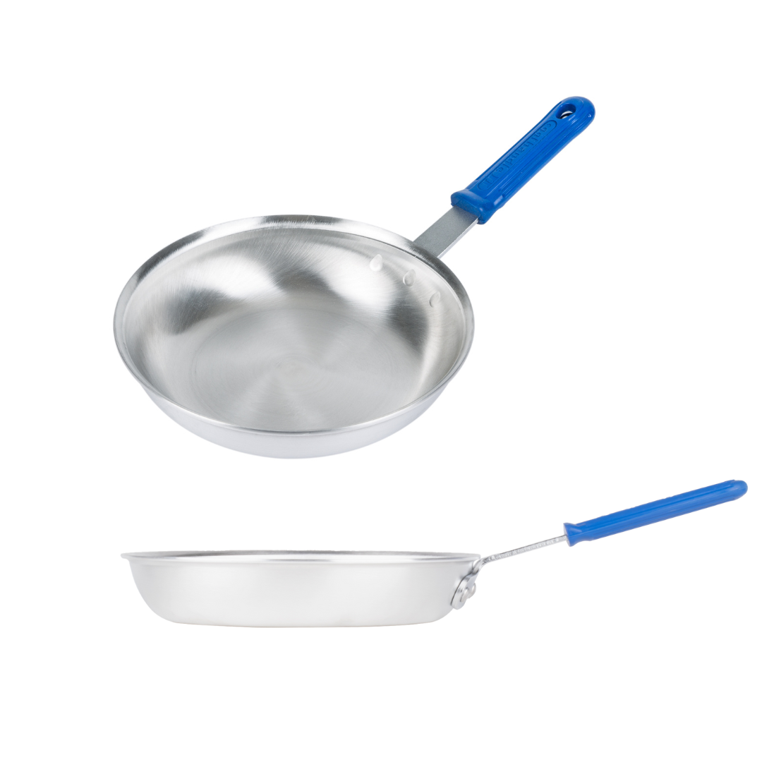 Natural Metal Fry Pan Angles