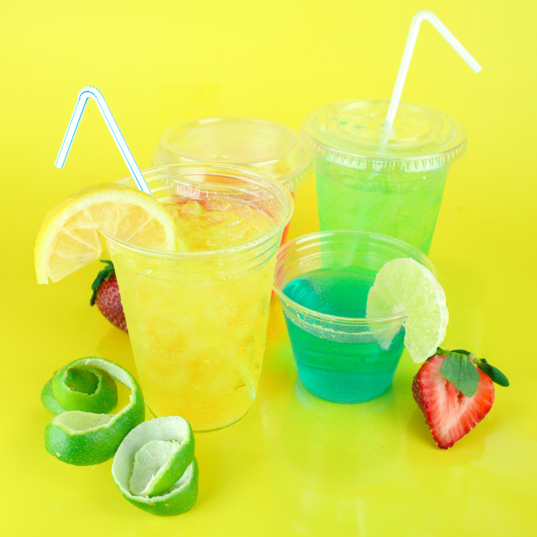 PET Cups Tropical Drinks